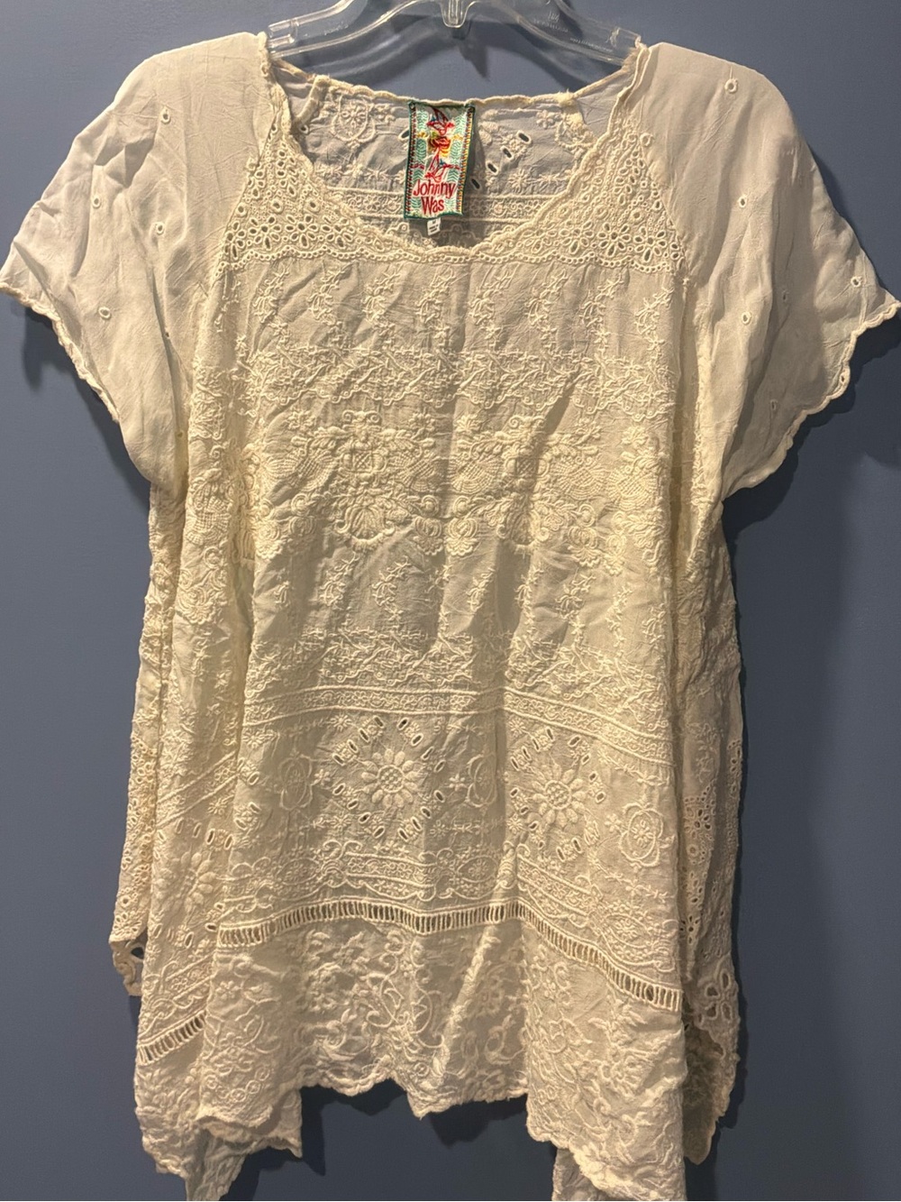 Johnny Was Embroidered Lace Tunic